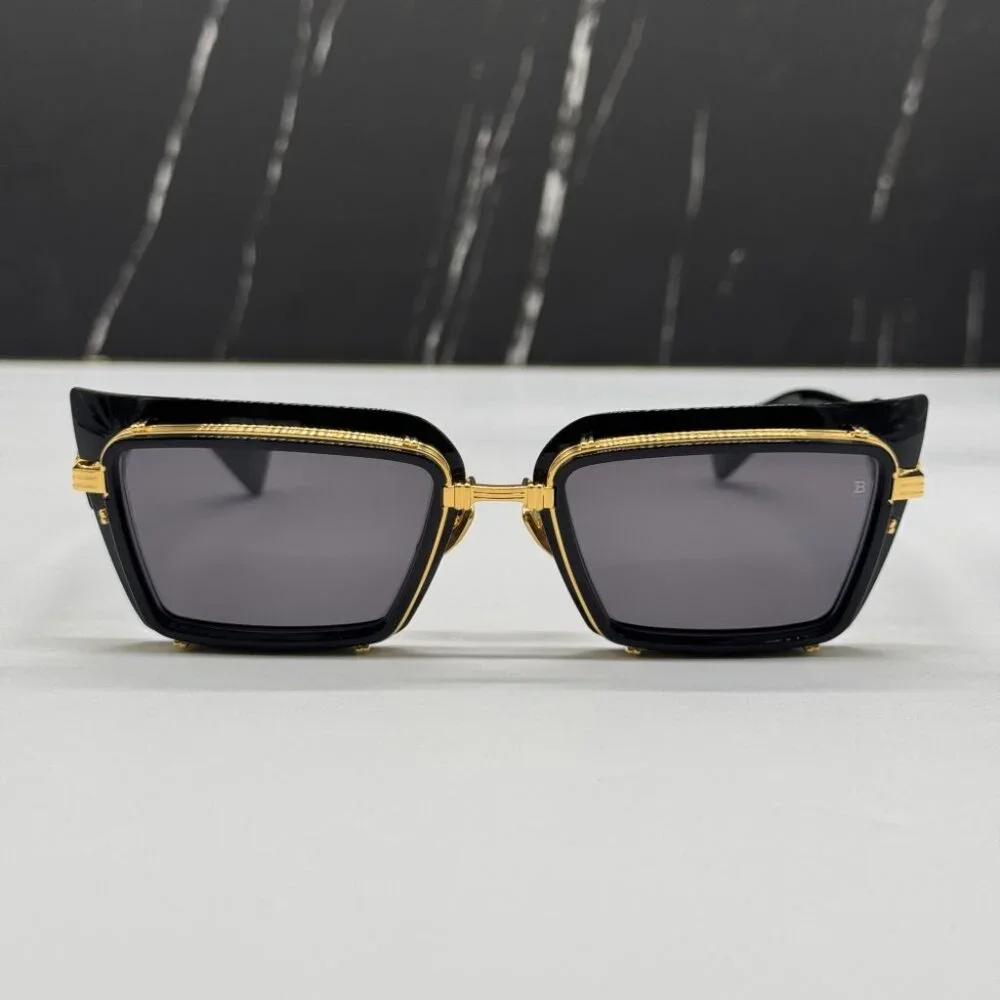 NEW BALMAIN ADMIRABLE UNISEX SUNGLASSES BALMAIN  BPS-130A BLACK - Picture 4 of 14